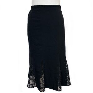 Emma James stretch black skirt, Sz 12